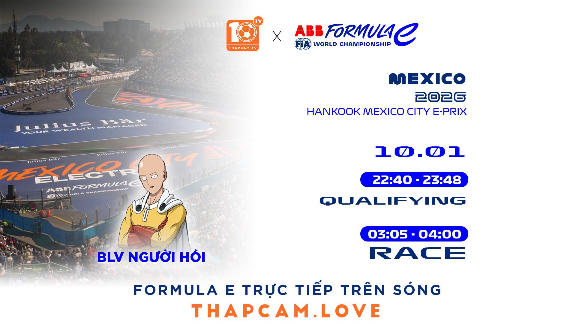 Formula E Mexico City E-Prix : Qualifying | 10.01.2026 | Formula E: Đua xe điện