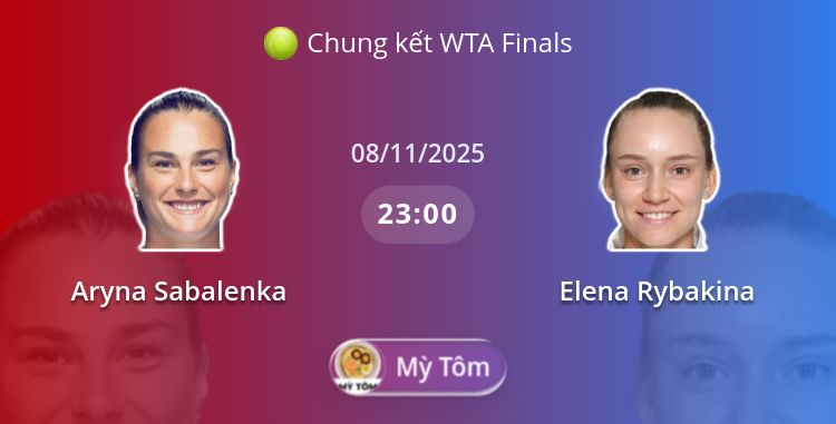 Fullmatch Aryna Sabalenka vs Elena Rybakina | 08.11.2025 | Chung kết WTA Finals