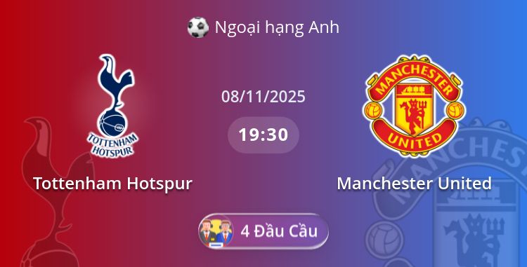 Fullmatch Tottenham Hotspur vs Manchester United | 08.11.2025 | Ngoại hạng Anh