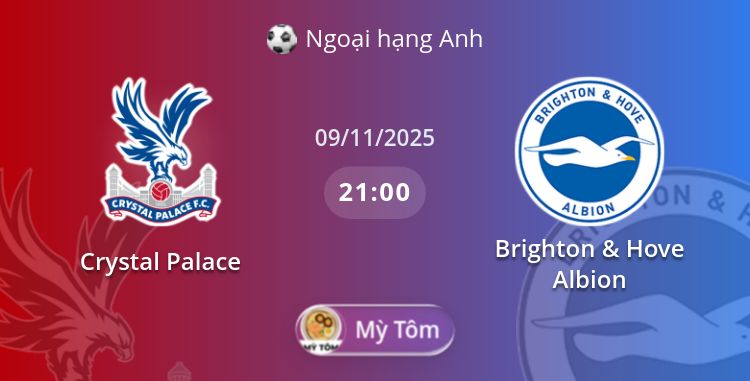 Fullmatch Crystal Palace vs Brighton & Hove Albion | 09.11.2025 | Ngoại hạng Anh