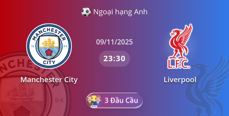 Fullmatch Manchester City vs Liverpool | 09.11.2025 | Ngoại hạng Anh