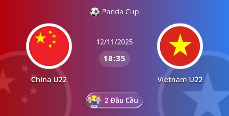 Fullmatch China U22 vs Vietnam U22 | 12.11.2025 | Panda Cup