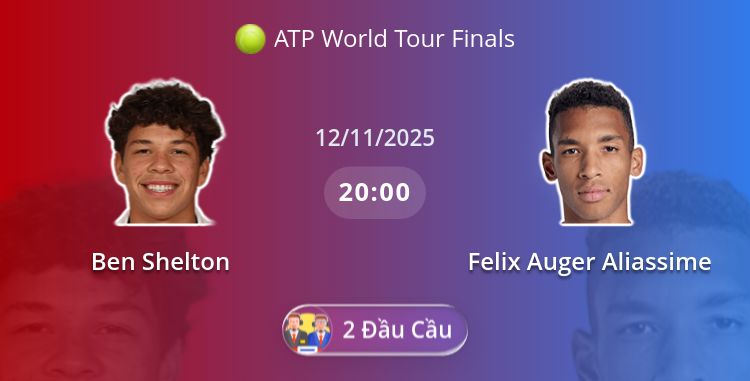 Fullmatch Ben Shelton vs Felix Auger Aliassime | 12.11.2025 | ATP World Tour Finals