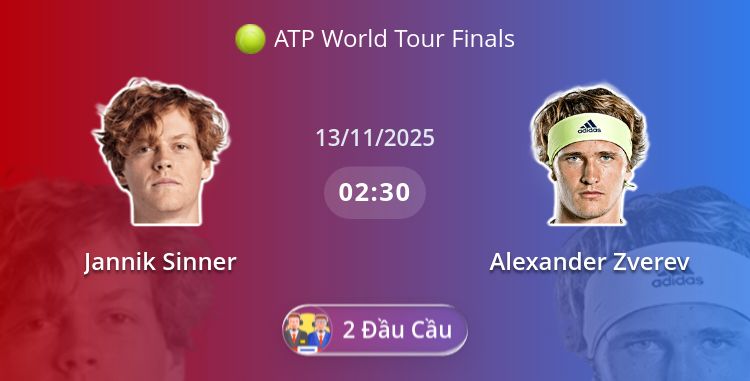 Fullmatch Jannik Sinner vs Alexander Zverev | 13.11.2025 | ATP World Tour Finals