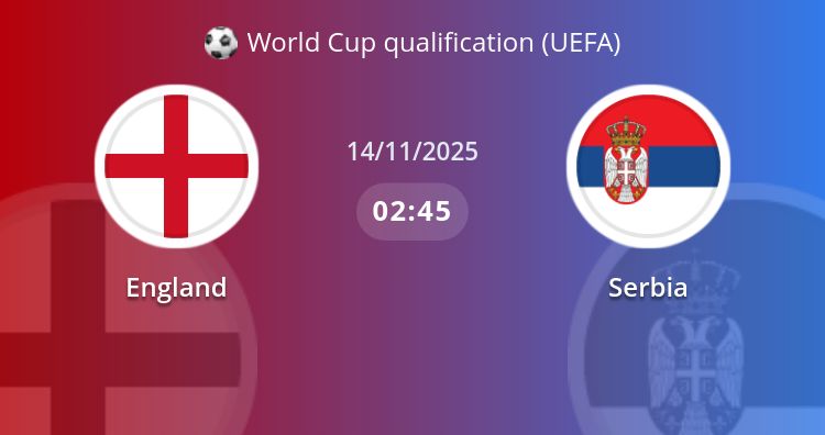 Fullmatch England vs Serbia | 14.11.2025 | World Cup qualification (UEFA)