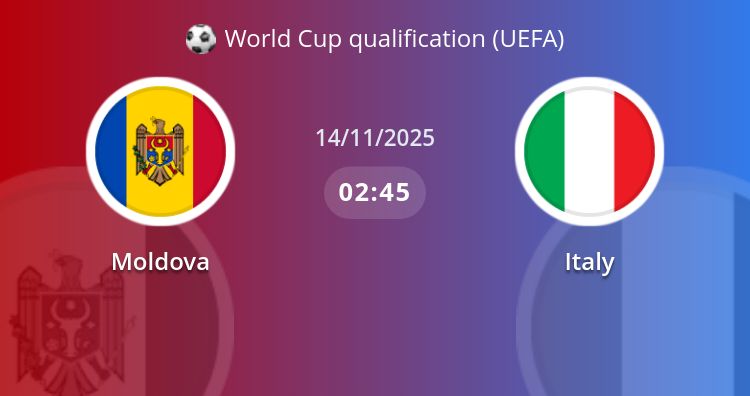 Fullmatch Moldova vs Italy | 14.11.2025 | World Cup qualification (UEFA)
