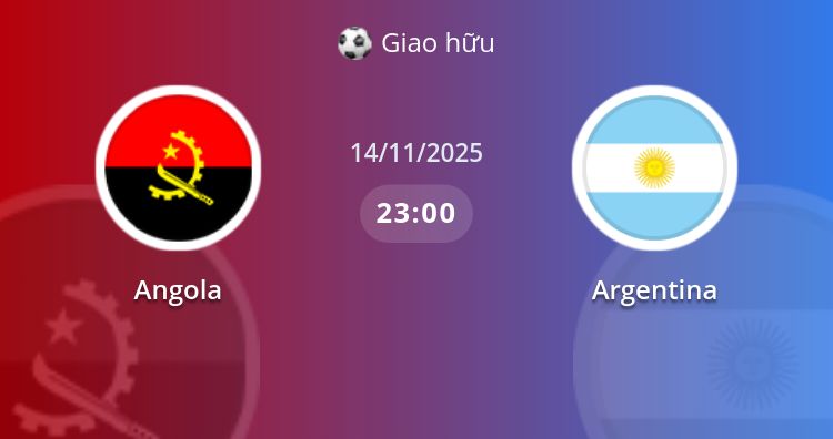 Fullmatch Angola vs Argentina | 14.11.2025 | Giao hữu