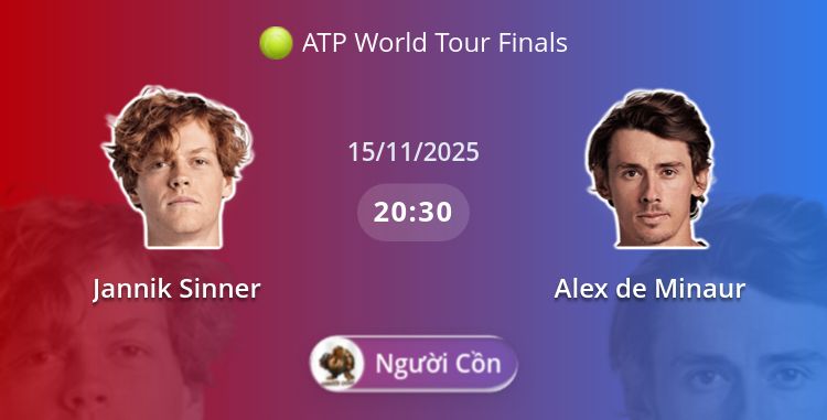 Fullmatch Jannik Sinner vs Alex de Minaur | 15.11.2025 | ATP World Tour Finals