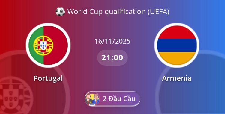 Fullmatch Portugal vs Armenia | 16.11.2025 | World Cup qualification (UEFA)