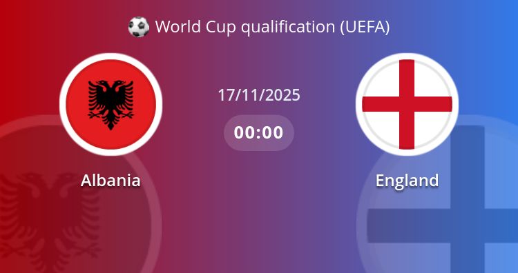 Fullmatch Albania vs England | 17.11.2025 | World Cup qualification (UEFA)