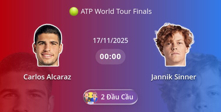 Fullmatch Carlos Alcaraz vs Jannik Sinner | 17.11.2025 | ATP World Tour Finals
