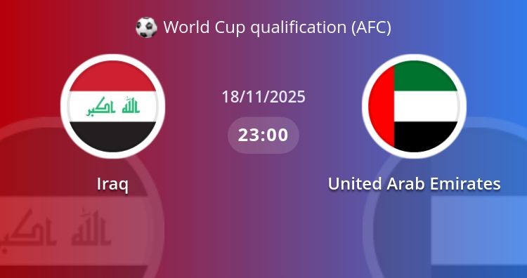 Fullmatch Iraq vs United Arab Emirates | 18.11.2025 | World Cup qualification (AFC)
