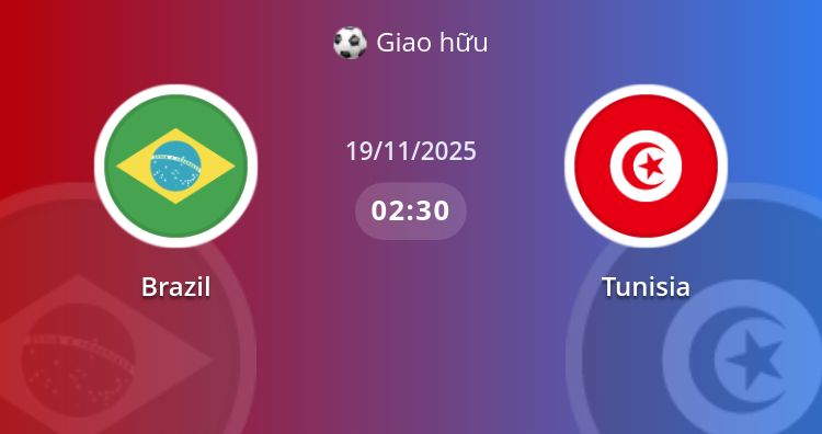 Fullmatch Brazil vs Tunisia | 19.11.2025 | Giao hữu