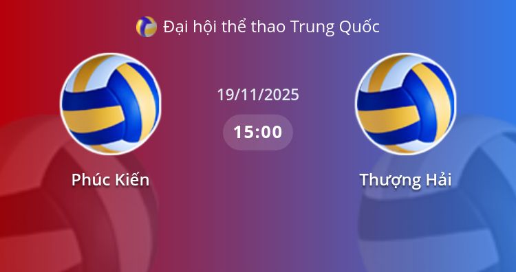 Fullmatch Phúc Kiến vs Thượng Hải | 19.11.2025 | Đại hội thể thao Trung Quốc