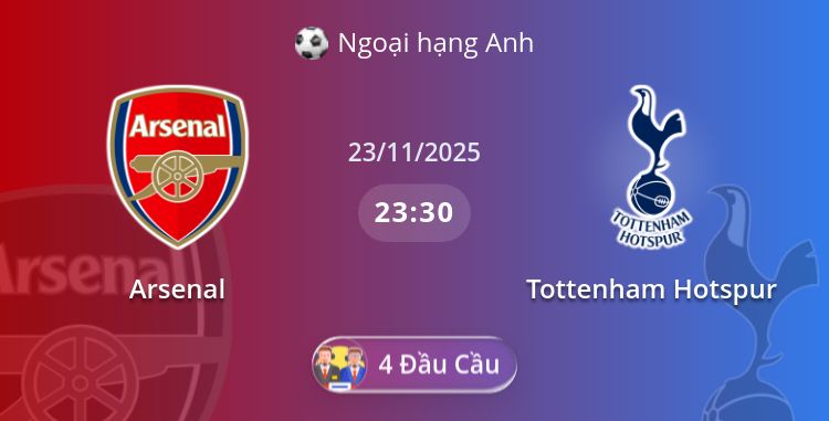 Fullmatch Arsenal vs Tottenham Hotspur | 23.11.2025 | Ngoại hạng Anh