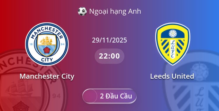 Fullmatch Manchester City vs Leeds United | 29.11.2025 | Ngoại hạng Anh