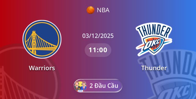 Warriors vs Thunder | 03.12.2025 | NBA