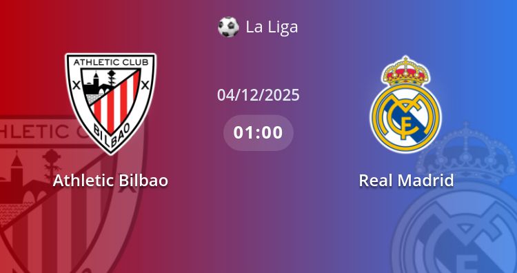 Fullmatch Athletic Bilbao vs Real Madrid | 04.12.2025 | La Liga