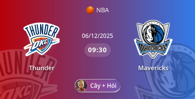 Thunder vs Mavericks | 06.12.2025 | NBA
