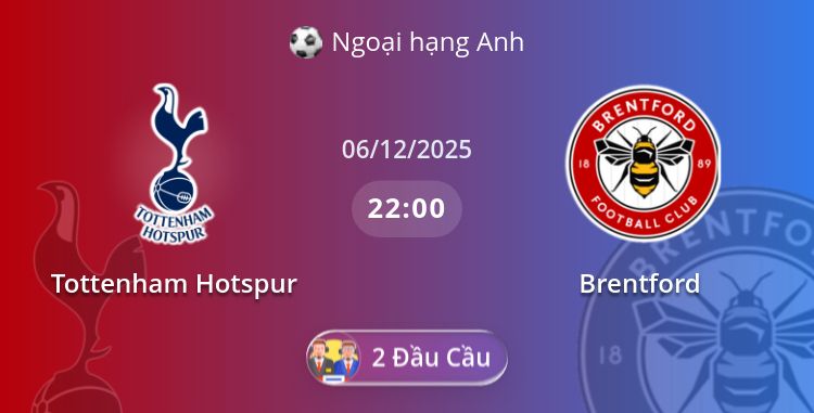 Fullmatch Tottenham Hotspur vs Brentford | 06.12.2025 | Ngoại hạng Anh