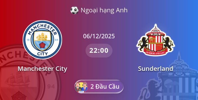 Fullmatch Manchester City vs Sunderland | 06.12.2025 | Ngoại hạng Anh