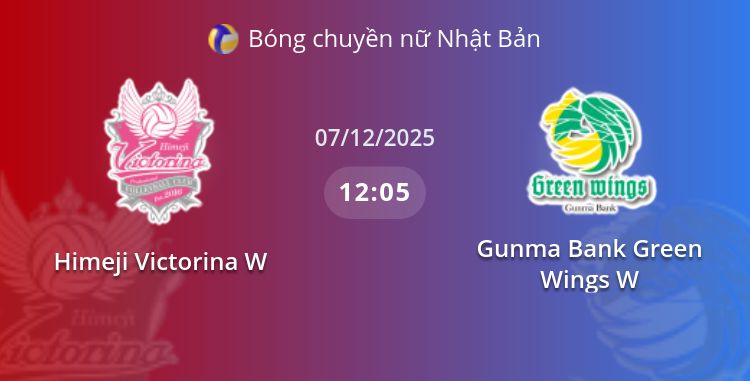 Fullmatch Himeji Victorina W vs Gunma Bank Green Wings W | 07.12.2025 | Bóng chuyền nữ Nhật Bản