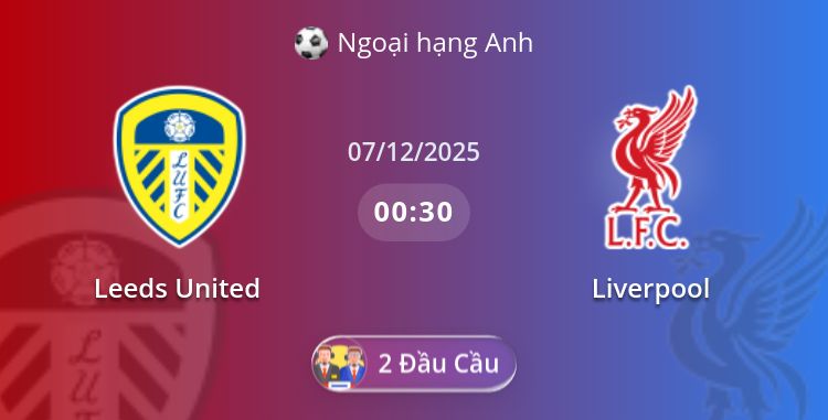 Fullmatch Leeds United vs Liverpool | 07.12.2025 | Ngoại hạng Anh