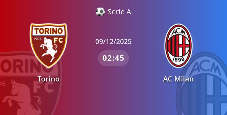 Fullmatch Torino vs AC Milan | 09.12.2025 | Serie A