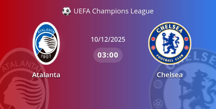 Fullmatch Atalanta vs Chelsea | 10.12.2025 | UEFA Champions League