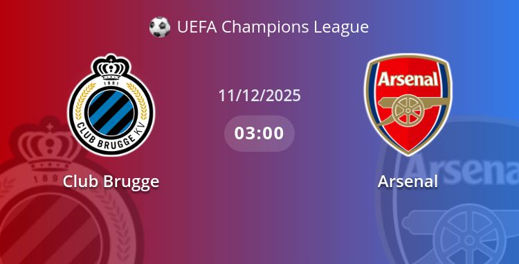 Fullmatch Club Brugge vs Arsenal | 11.12.2025 | UEFA Champions League