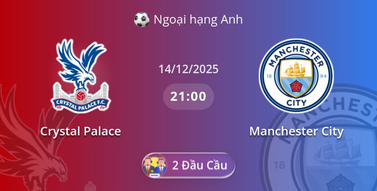 Fullmatch Crystal Palace vs Manchester City | 14.12.2025 | Ngoại hạng Anh