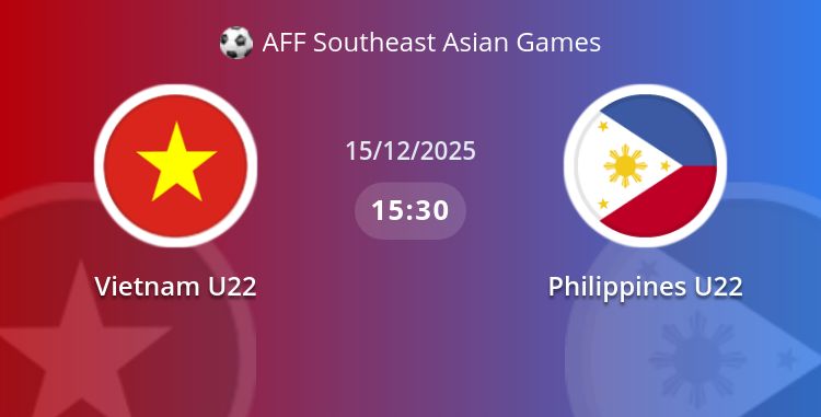 Fullmatch Vietnam U22 vs Philippines U22 | 15.12.2025 | Bóng đá nam SEA Games 33