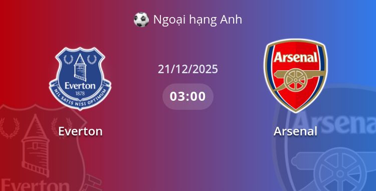 Fullmatch Everton vs Arsenal | 21.12.2025 | Ngoại hạng Anh