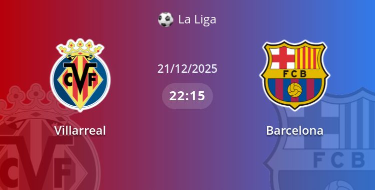Fullmatch Villarreal vs Barcelona | 21.12.2025 | La Liga