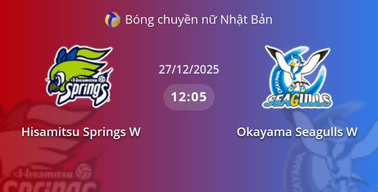 Fullmatch Hisamitsu Springs W vs Okayama Seagulls W | 27.12.2025 | Bóng chuyền nữ Nhật Bản