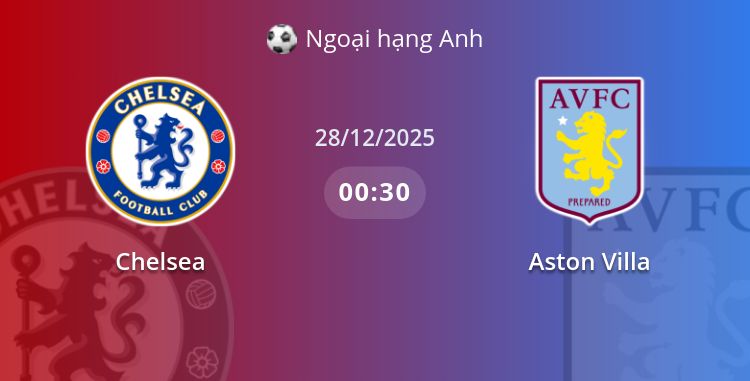 Fullmatch Chelsea vs Aston Villa | 28.12.2025 | Ngoại hạng Anh