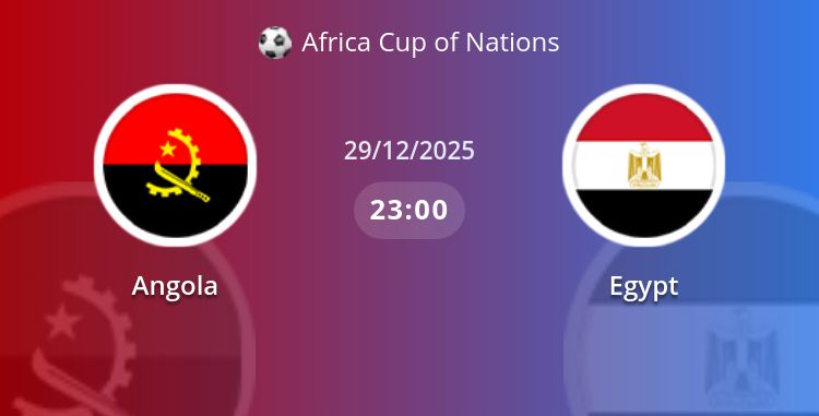 Fullmatch Angola vs Egypt | 29.12.2025 | Africa Cup of Nations
