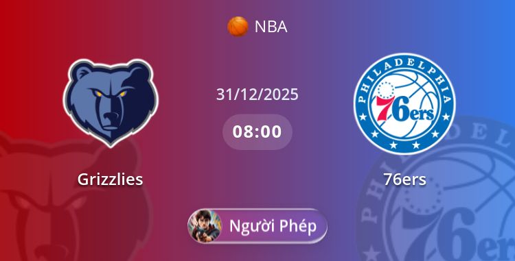 Grizzlies vs 76ers | 31.12.2025 | NBA