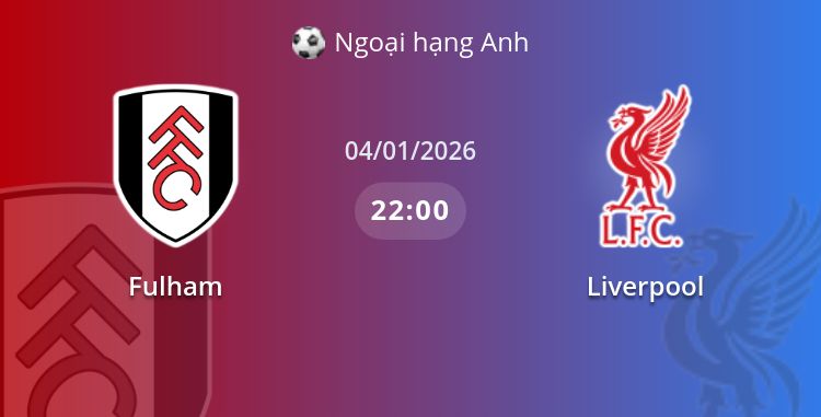 Fullmatch Fulham vs Liverpool | 04.01.2026 | Ngoại hạng Anh