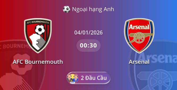 Fullmatch AFC Bournemouth vs Arsenal | 04.01.2026 | Ngoại hạng Anh