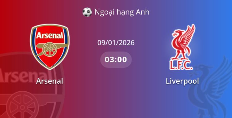 Fullmatch Arsenal vs Liverpool | 09.01.2026 | Ngoại hạng Anh