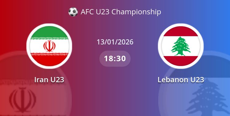 Fullmatch Iran U23 vs Lebanon U23 | 13.01.2026 | AFC U23 Championship