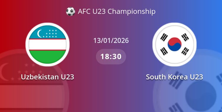 Fullmatch Uzbekistan U23 vs South Korea U23 | 13.01.2026 | AFC U23 Championship