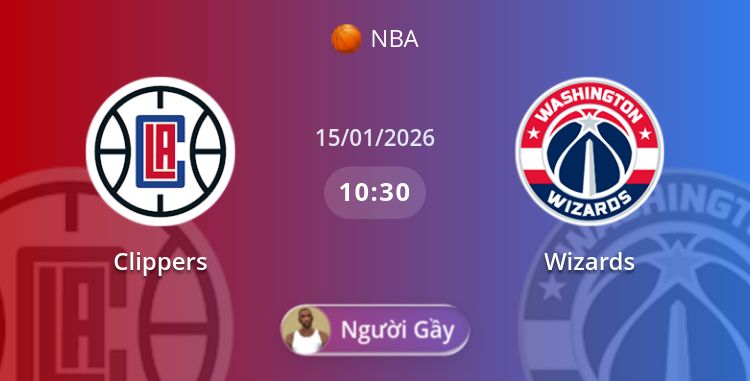 Clippers vs Wizards | 15.01.2026 | NBA