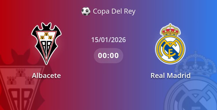 Fullmatch Albacete vs Real Madrid | 15.01.2026 | Copa Del Rey