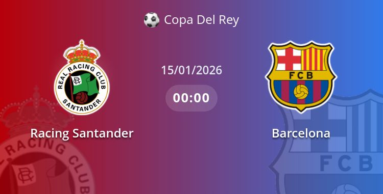 Fullmatch Racing Santander vs Barcelona | 16.01.2026 | Copa Del Rey
