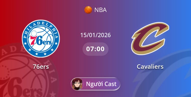 76ers vs Cavaliers | 15.01.2026 | NBA