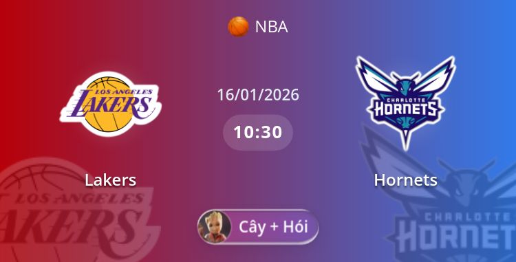 Lakers vs Hornets | 16.01.2026 | NBA
