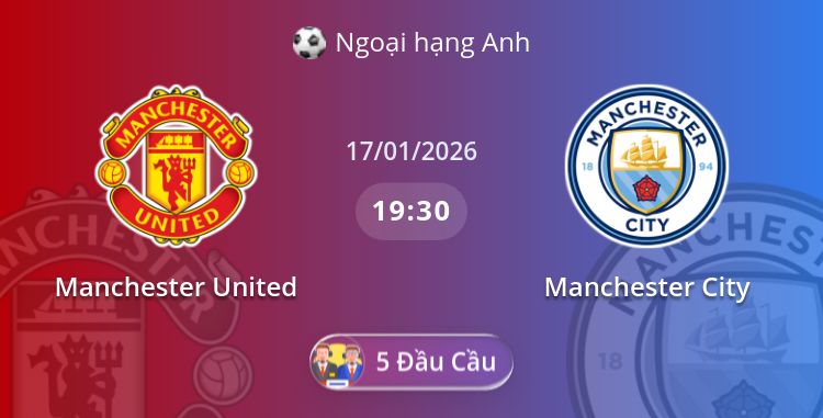 Fullmatch Manchester United vs Manchester City | 17.01.2026 | Ngoại hạng Anh
