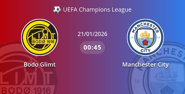 Fullmatch Bodo Glimt vs Manchester City | 21.01.2026 | UEFA Champions League